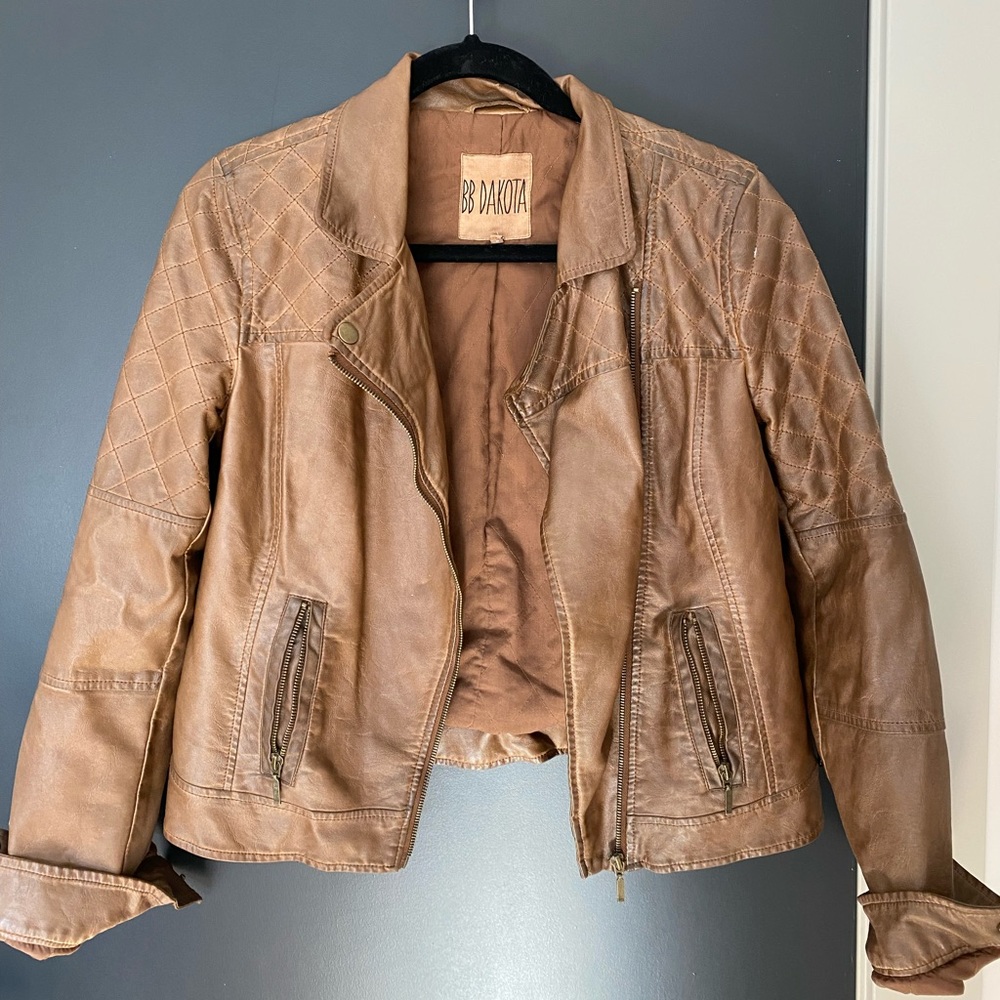 BB Dakota Brown Leather Jacket
